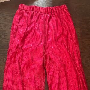 Pink sequin pants